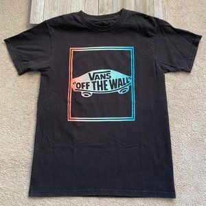 Vans Off The Walls S Classic Fit Rectangle Box Skateboard Graphic T-Shirt Tee